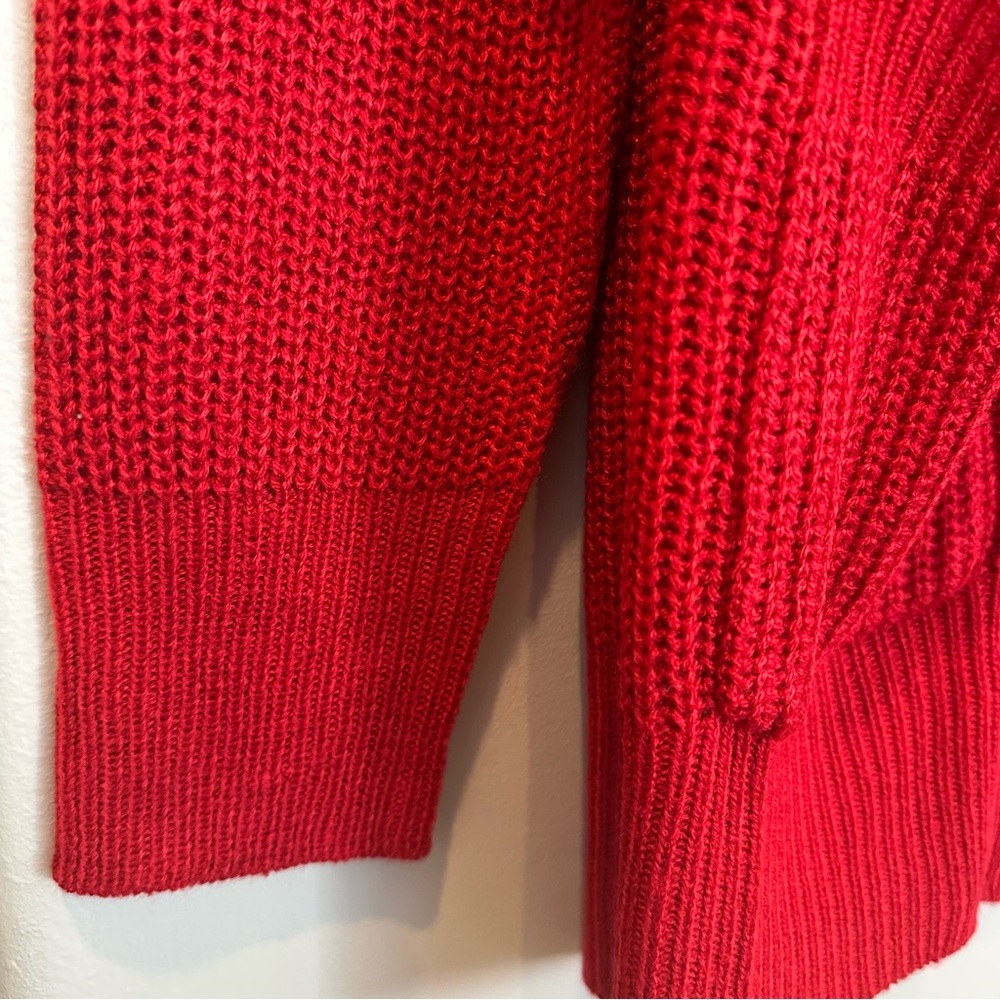 Fashion Nova Zoe Two Pocket Cardigan - Red (Size M) - Picture 4 of 6
